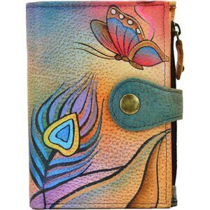 Women's Hand Painted Genuine Leather Ladies Wallet